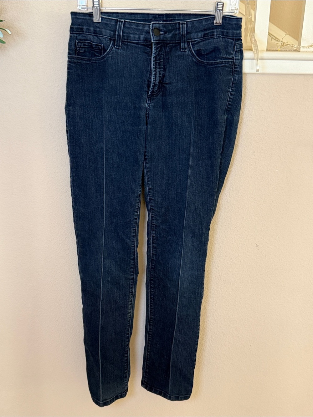 NYDJ Dark Indigo Skinny Jeans with Front Seam